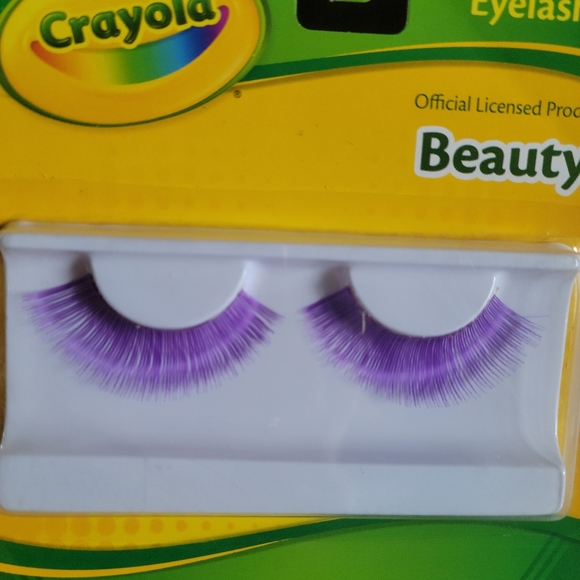 💲3️⃣ NEW💜 Crayola WISTERIA (PURPLE) Eyelashes Self-adhesive Cosplay Halloween - Picture 3 of 4